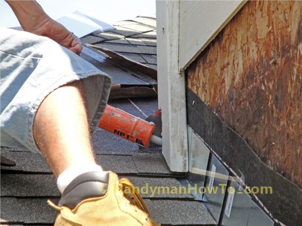 Box Chimney Leak Fix: Caulk the Chimney with BASF Sonolastic NP 1