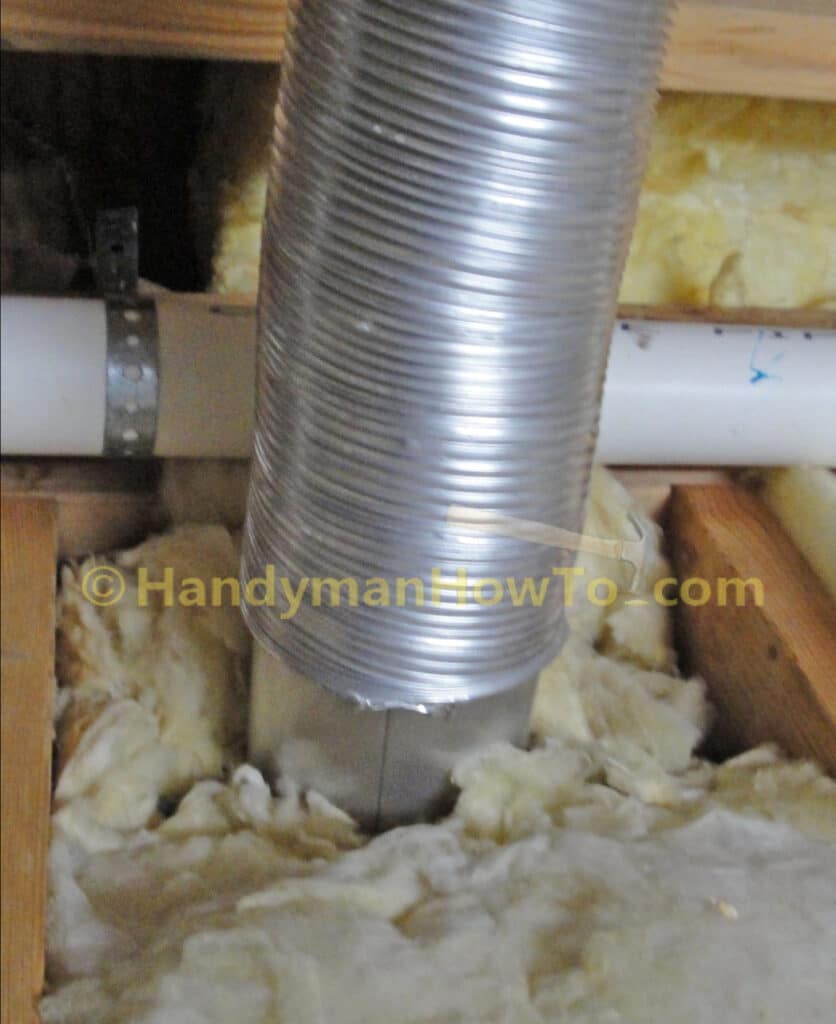Connect Flexible Metal Duct to the Dryer Vent