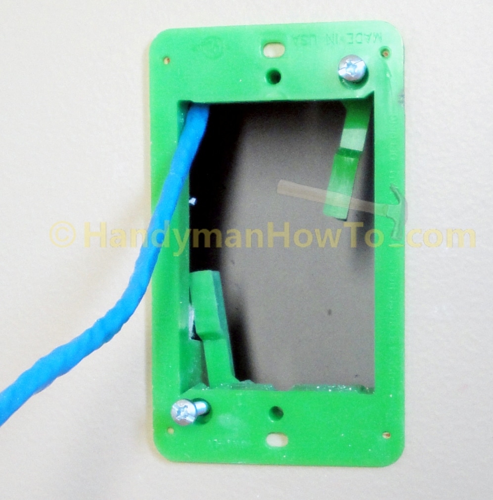 Install the Old Work Low Voltage Mount Bracket in the Drywall