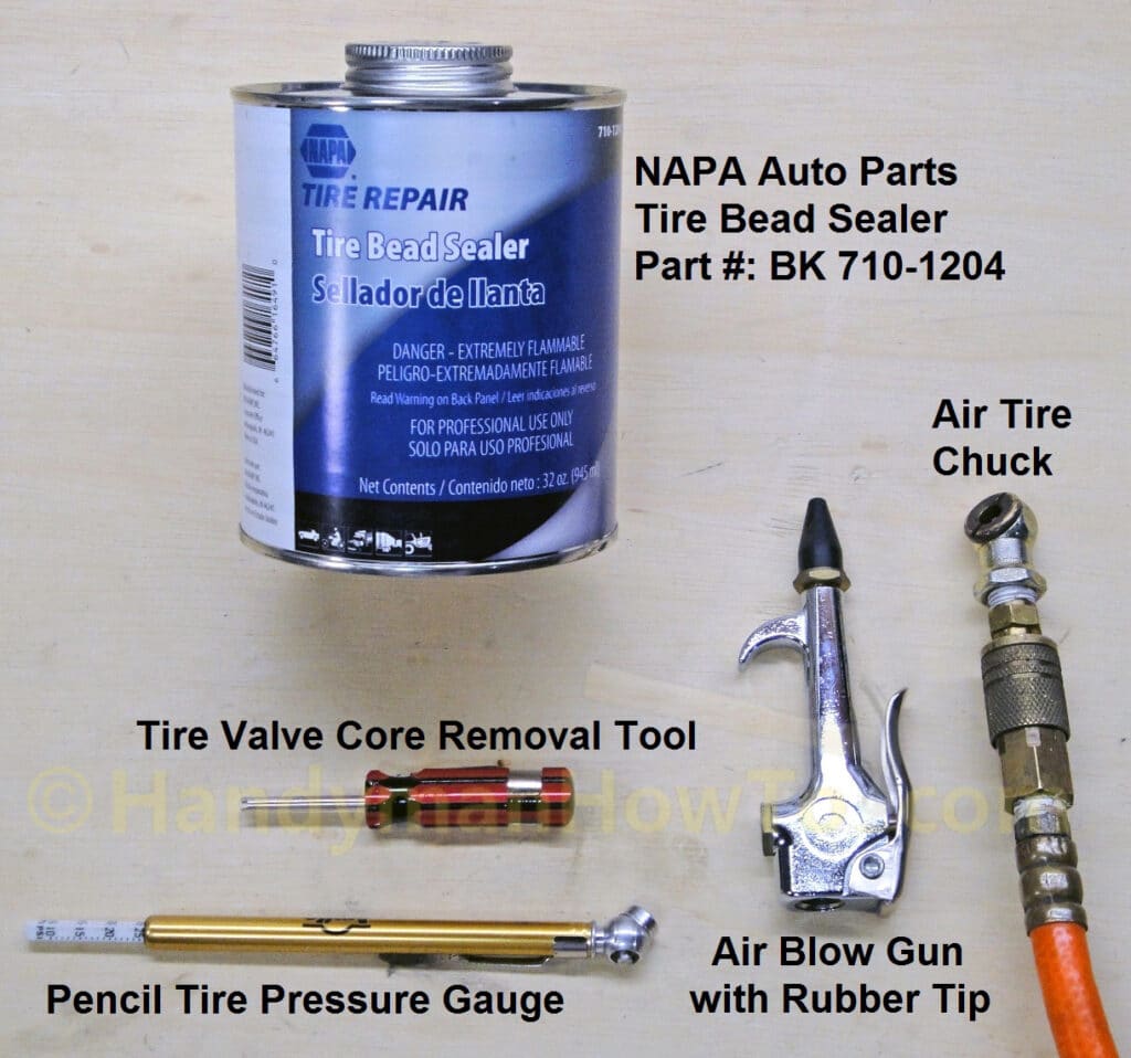 Tire Bead Sealant and Air Tools