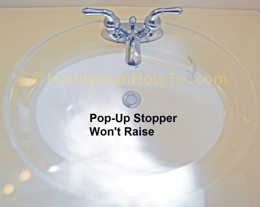 How To Replace A Pop Up Sink Drain Remove The Old Drain