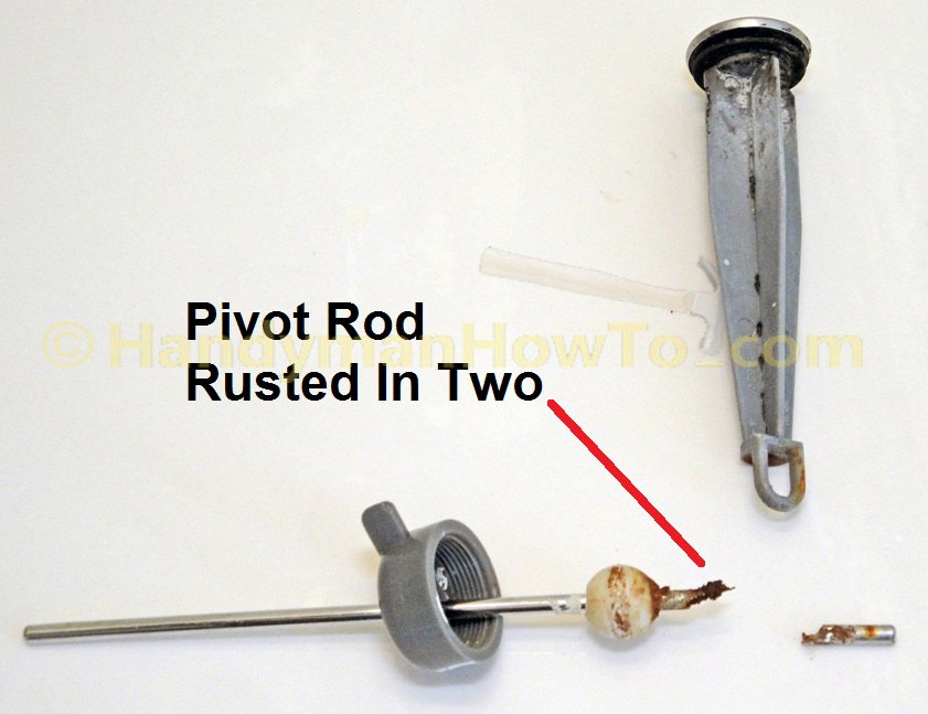 Pop-up Sink Drain Repair: Rusted Pivot Rod and Stopper