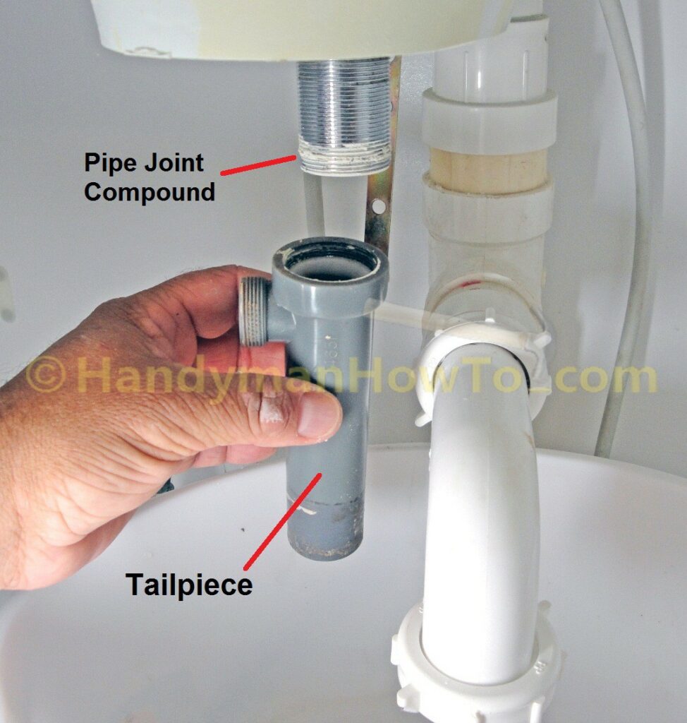 Remove a Pop-Up Drain: Unscrew the Tail Piece from the Drain