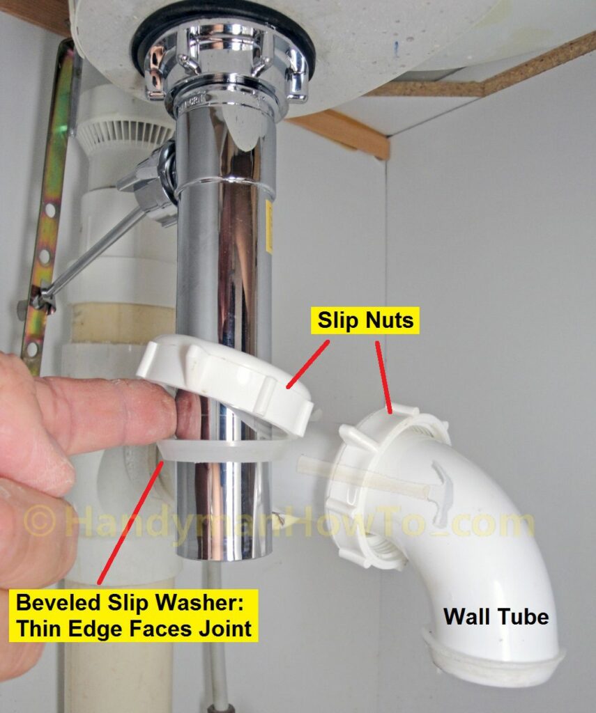 Install a Pop-Up Sink Drain: P-Trap Assembly