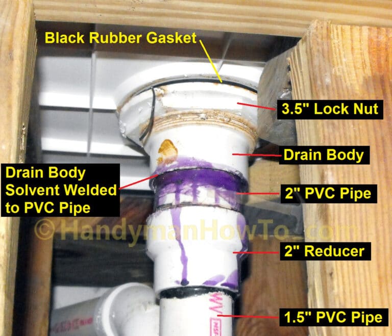 Leaking Loft Shower Drain Parts Diagram