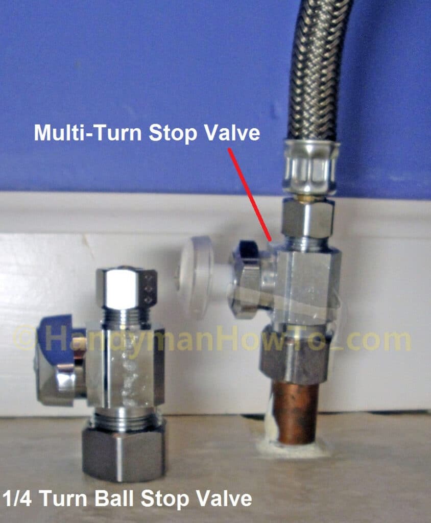 Leaking Water Valve Replacement: 1/4 Turn and Multi-Turn Shutoff Valves