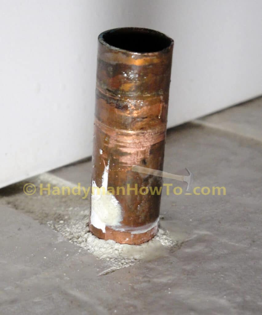 Toilet Water Stop Valve Installation: 1/2 inch Copper Pipe Stub