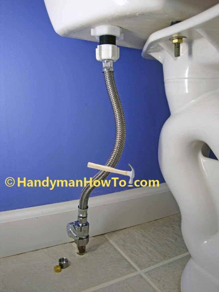 Water Stop Valve Replacement and Toilet Connector Hose