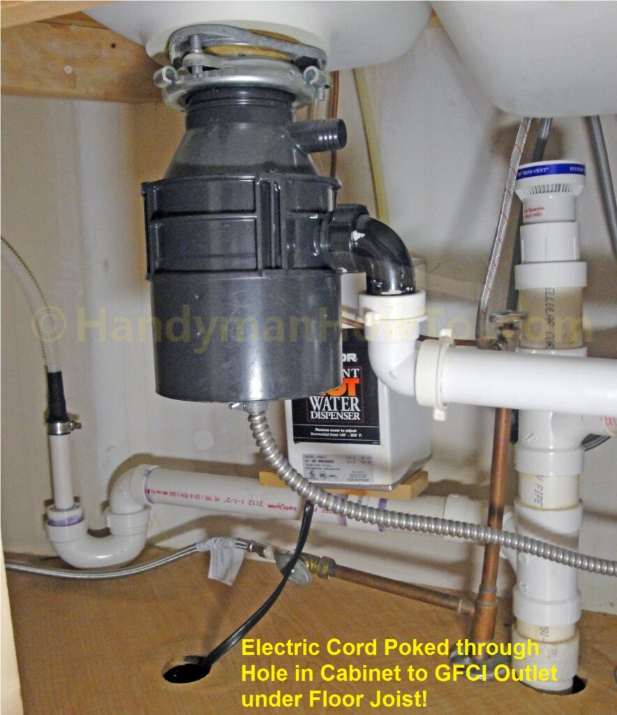 Improperly Installed and Leaking Instant Hot Water Dispenser