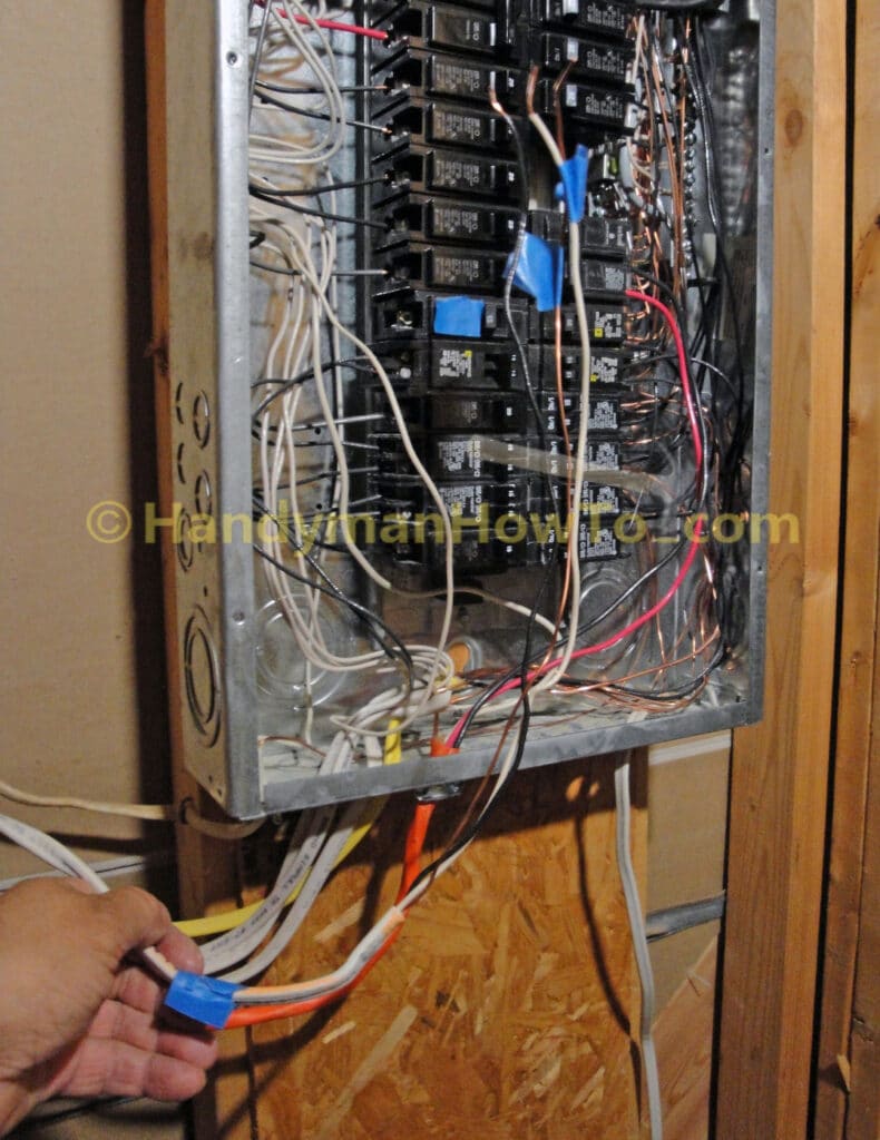 Remove the Branch Circuit Cable from the Circuit Breaker Panel