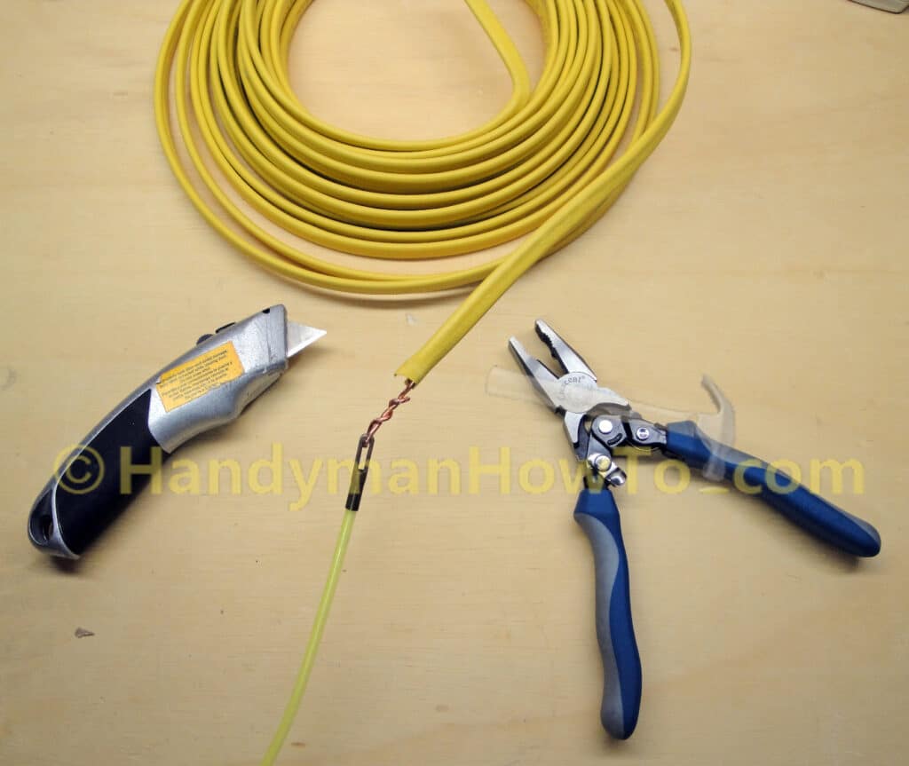 Branch Circuit Wiring: Attach NM-B Cable to the Fish Tape Eye for Pulling