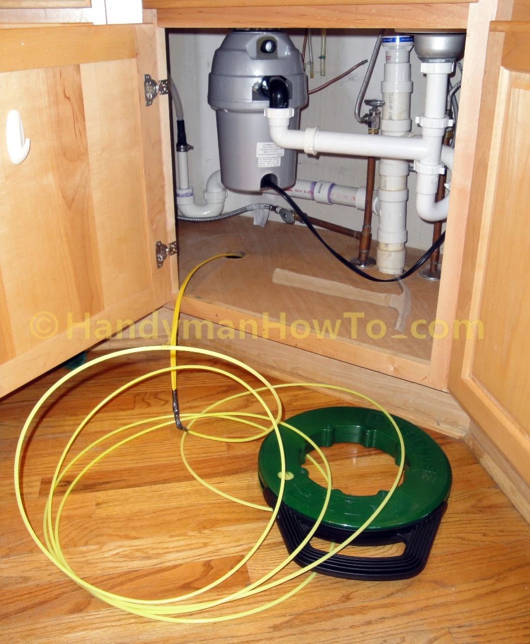 How To Wire An Electrical Outlet Under The Kitchen Sink Fishing Cable