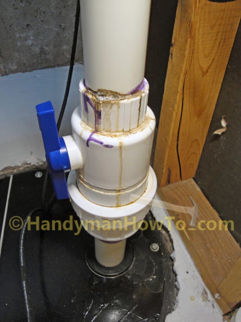 Sewage Check Valve: PVC Pipe Joint Leak Caused by Water Hammer
