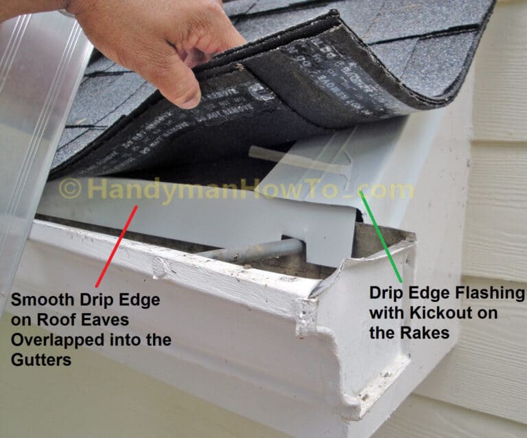 Roof Drip Edge Flashing - Eave and Rake Corner Detail