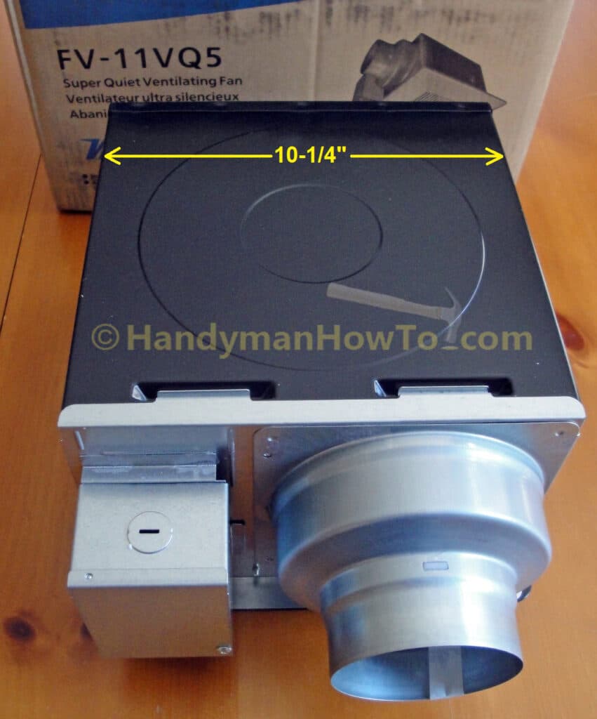 Panasonic WhisperCeiling Ventilation Fan Model FV-11VQ5 - Top View