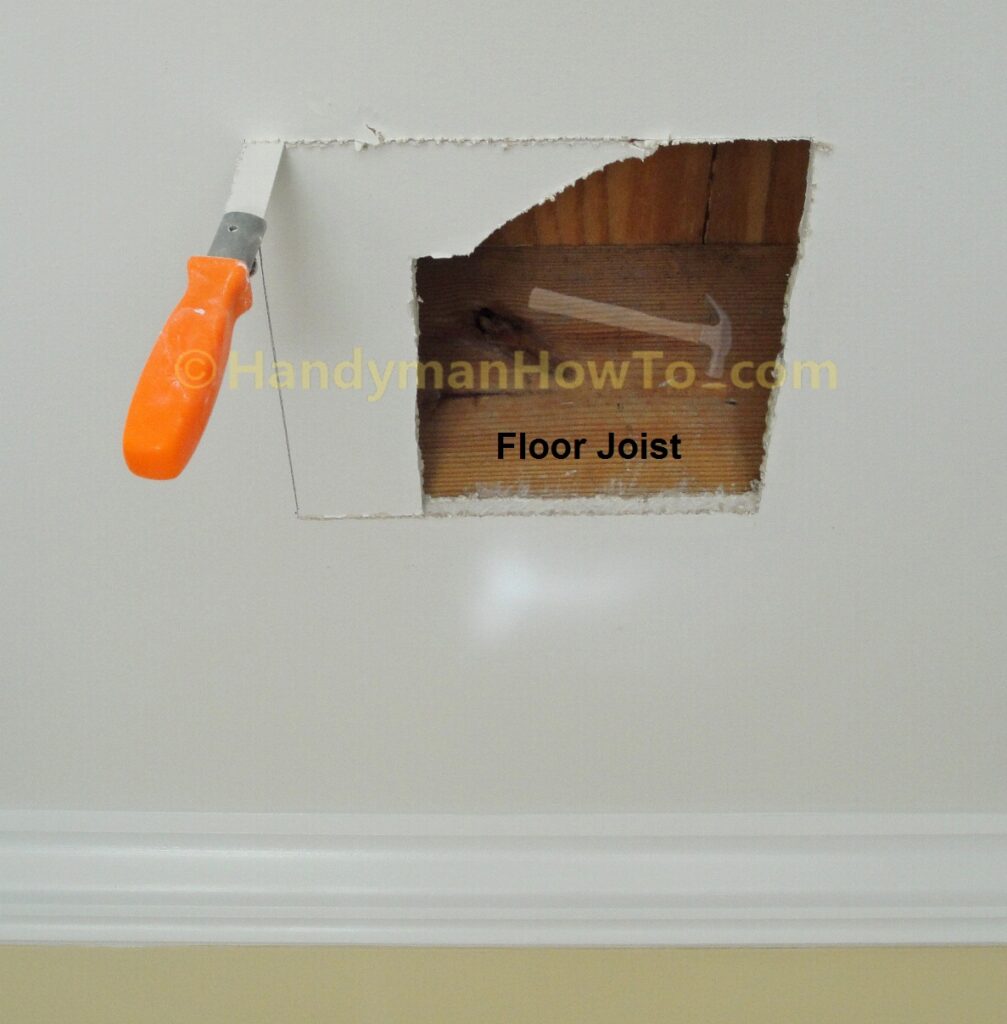 Bathroom Vent Fan Installation: Saw a Mounting Hole in the Drywall Ceiling