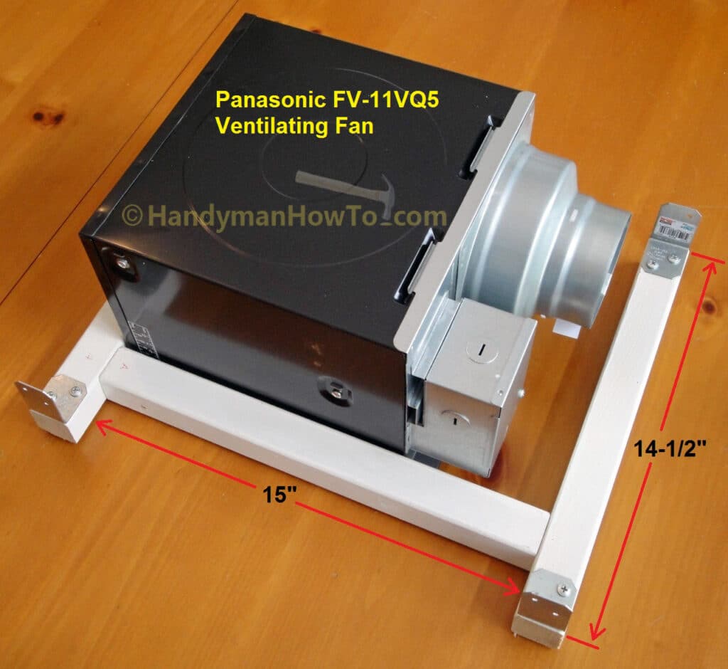 Panasonic WhisperCeiling Fan FV-11VQ5: Wood Mounting Frame 
