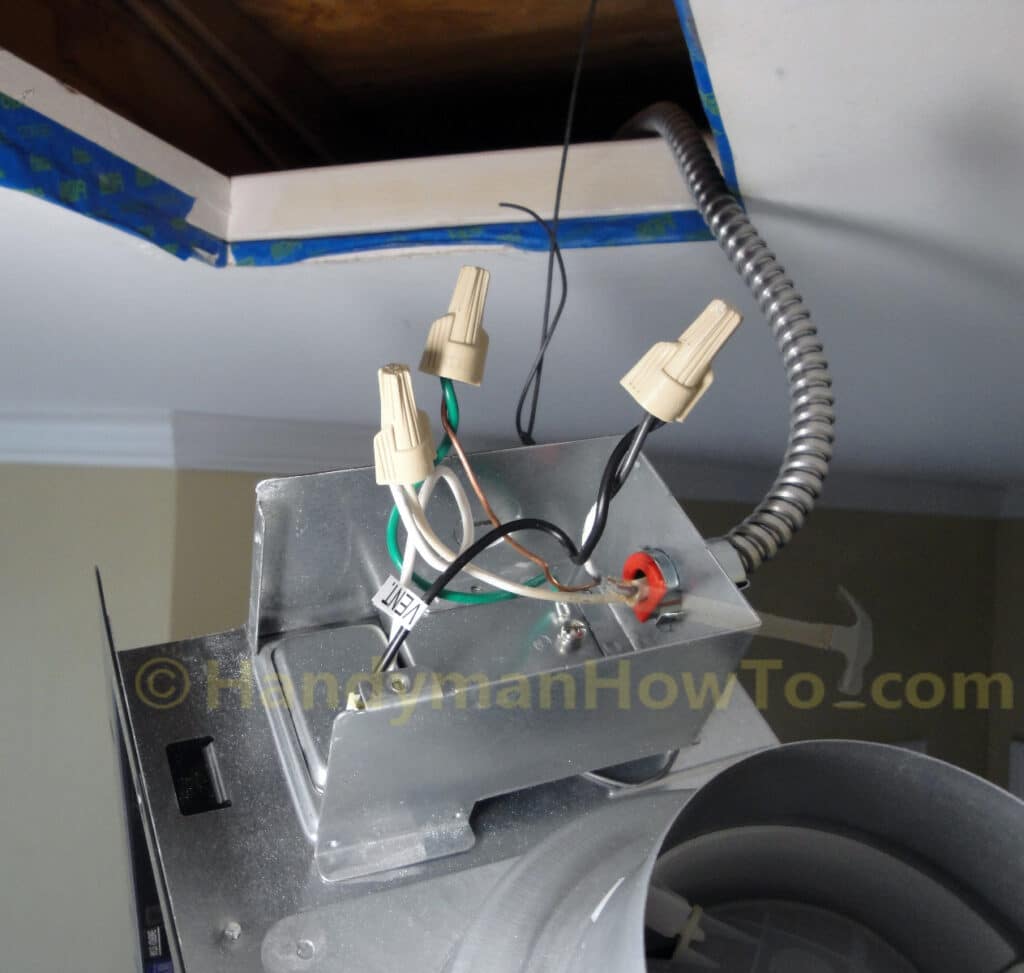 Bathroom Ventilation Fan Electrical Wiring Connections
