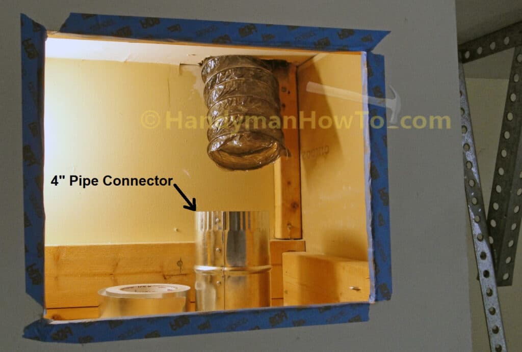 Bathroom Vent Fan Duct Installation: Interior Soffit and Duct Connector