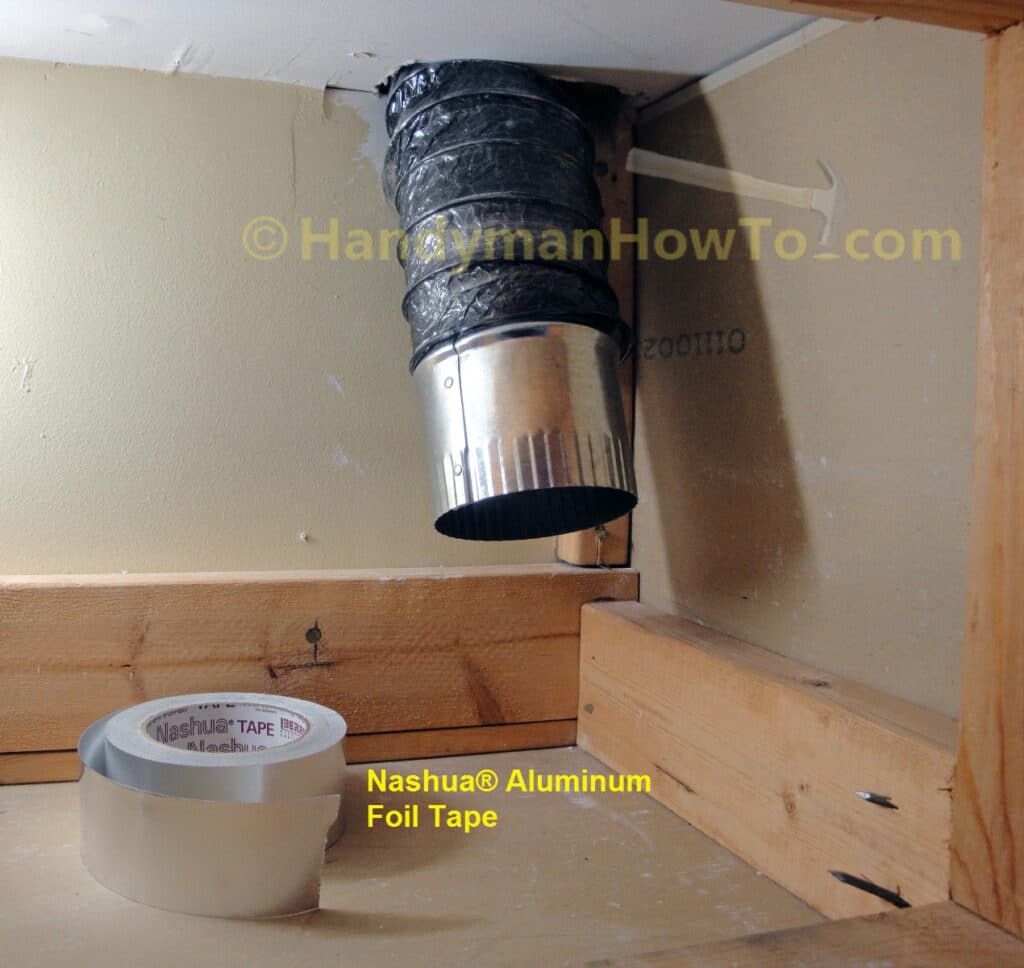 Bathroom Vent Fan Flex Duct Installation: 4 inch Duct Connector