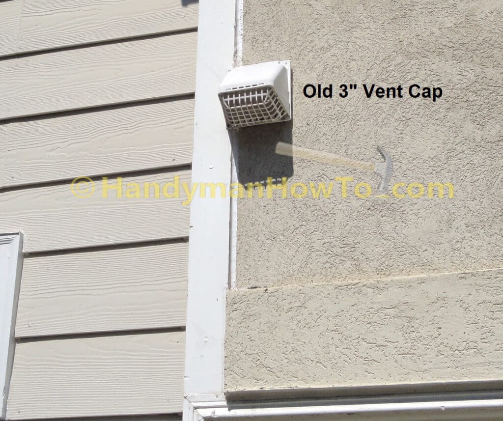 Bathroom Vent Fan Replacement: Old 3 inch Vent Cap