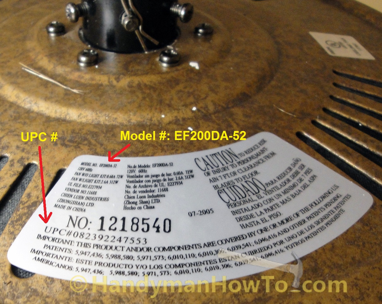 How To Replace A Ceiling Fan Motor Capacitor