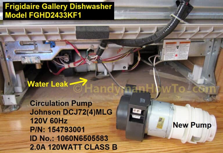 Frigidaire® Gallery Dishwasher FGHD2433KF1: Circulation Pump Repair