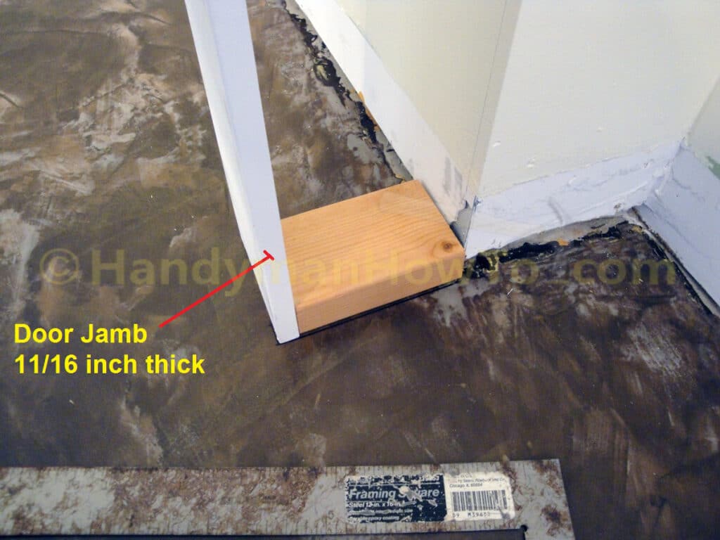 Basement Closet Framing: Sole Plate and Door Jamb Layout