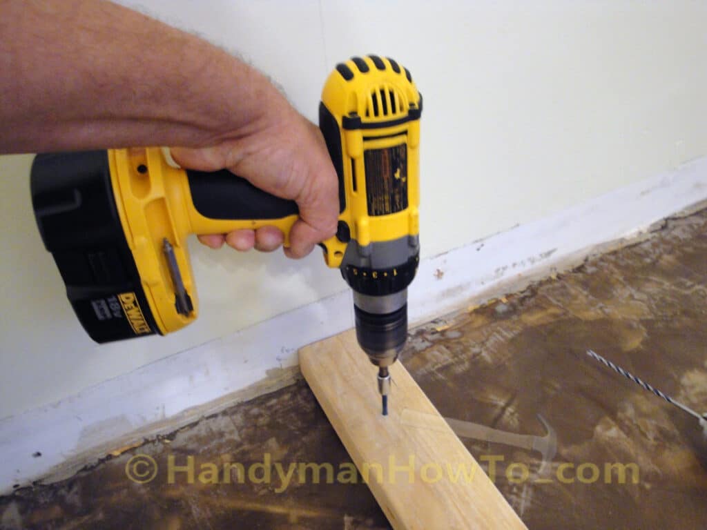 Driving in Tapcon Masonry Achors with a Cordless Drill/Driver