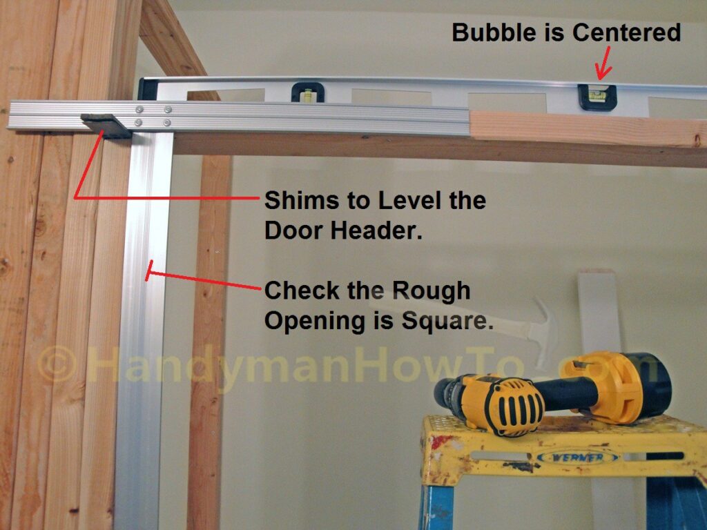Basement Closet Framing: Leveling the Door Header