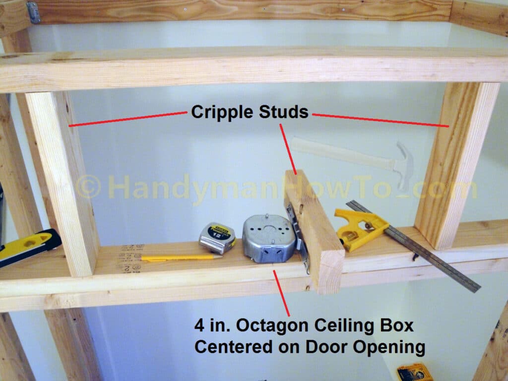 Basement Closet Framing: Centering the Ceiling Closet Light Electrical Box