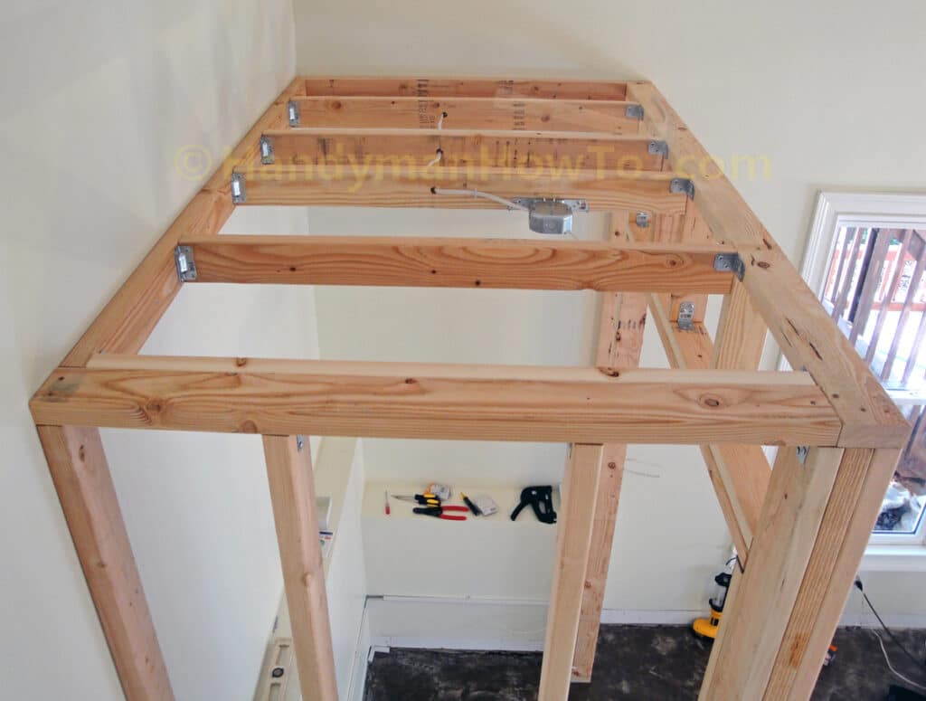 Closet Light Wiring Rough-In: View from Above the Joists