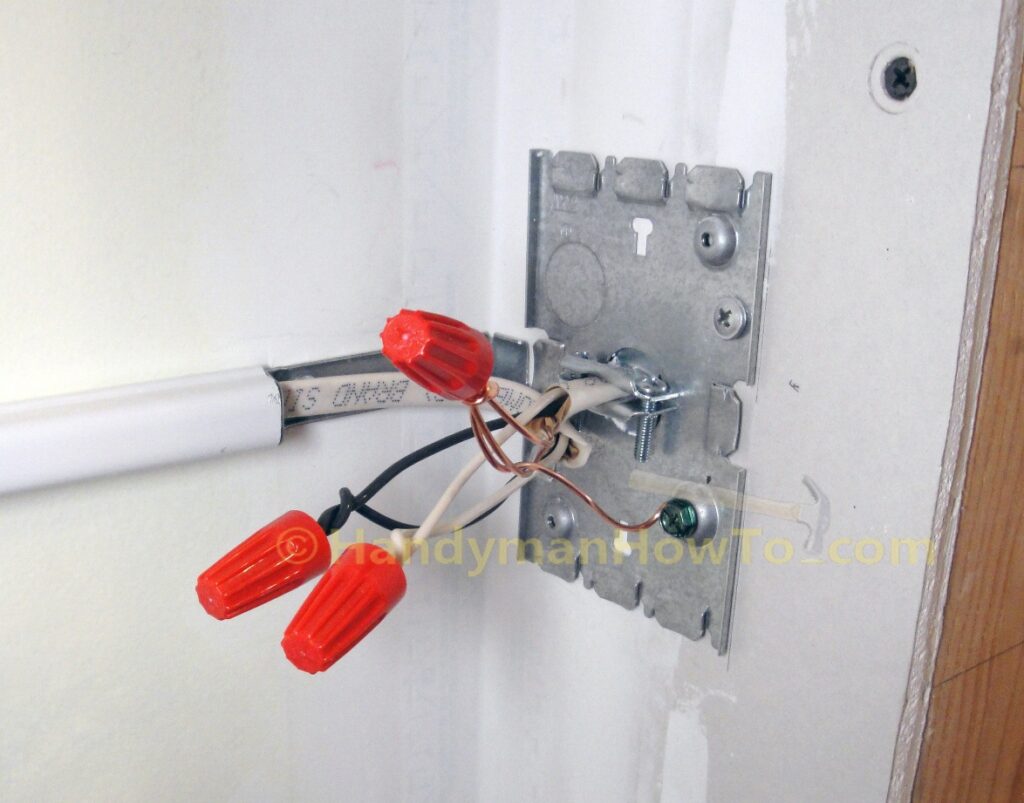 NM-B 14/2 Wiring Connections in Wiremold Junction Box