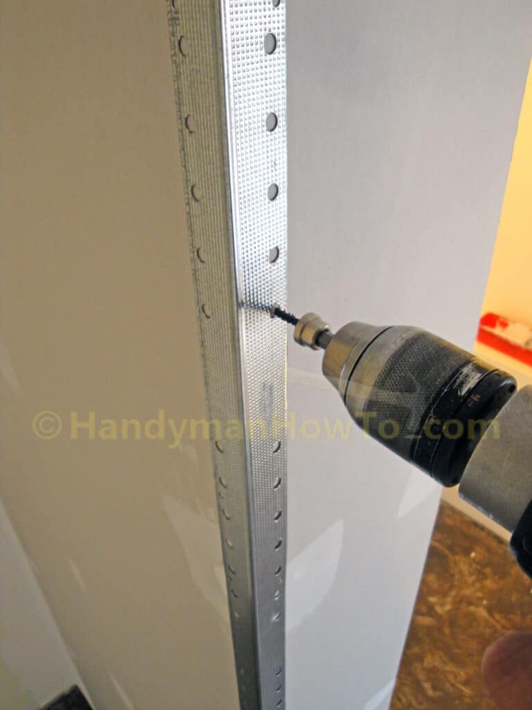 Drywall Corner Bead Installation with Drywall Screws