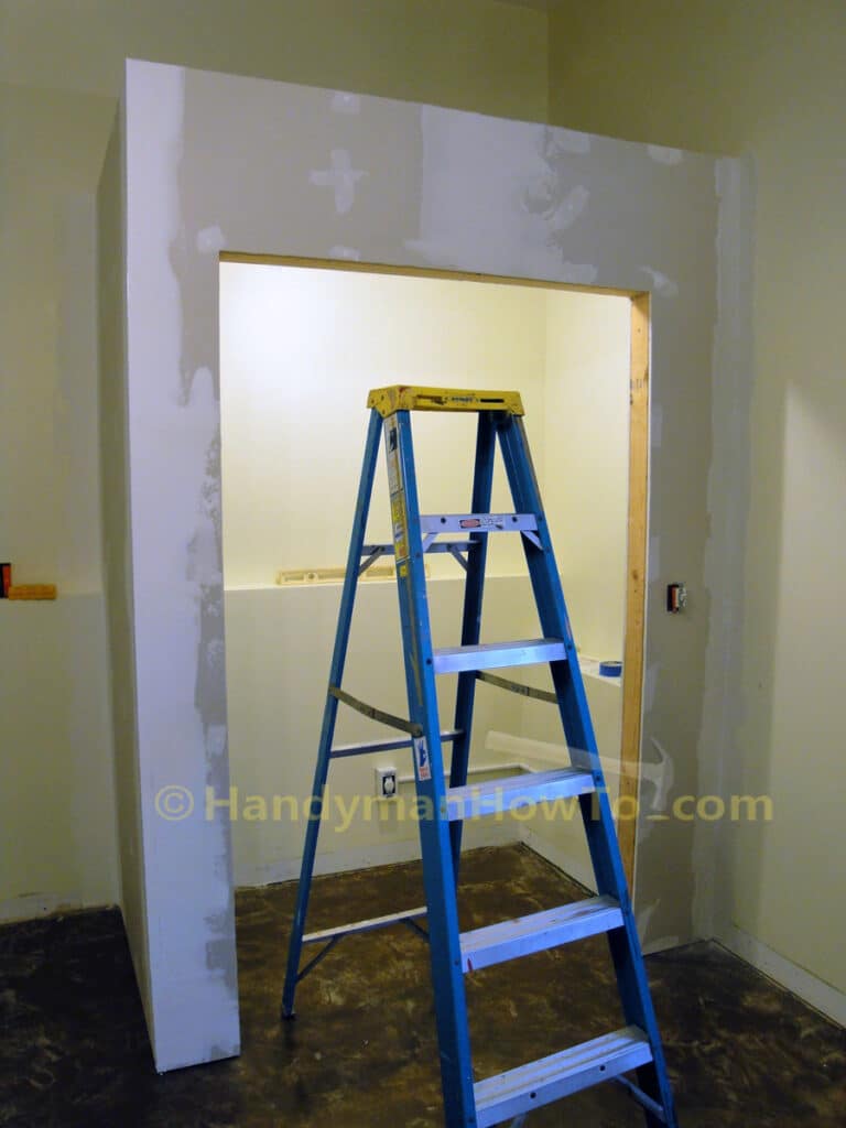 Basement Closet Construction: Drywall Installation