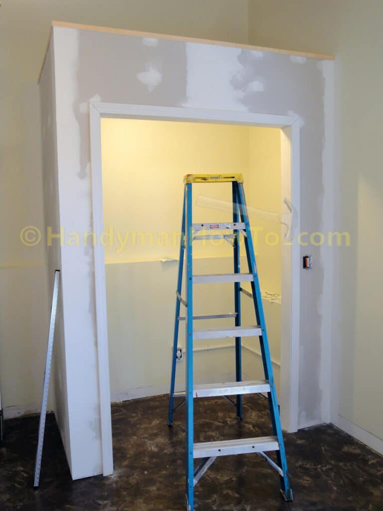 Building a Basement Closet: Door Casing