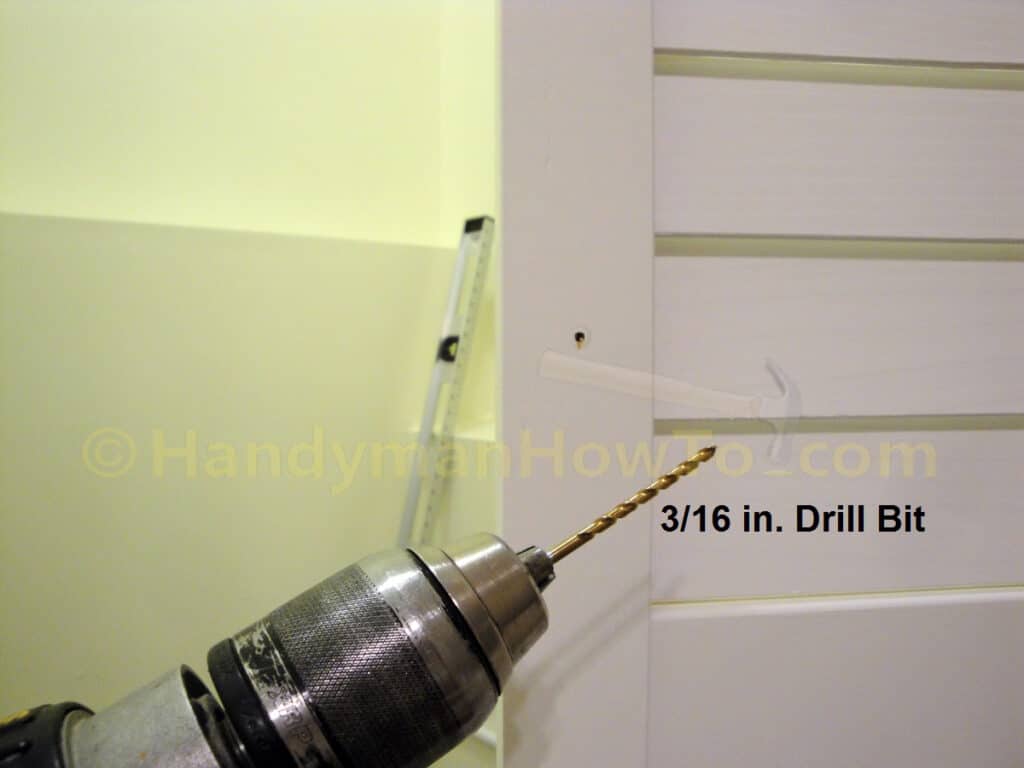 Bi-Fold Door Installation: Drill a Hole for the Door Knob
