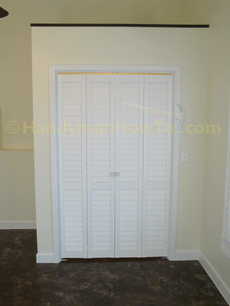 Basement Bedroom Closet Bi-Fold Doors