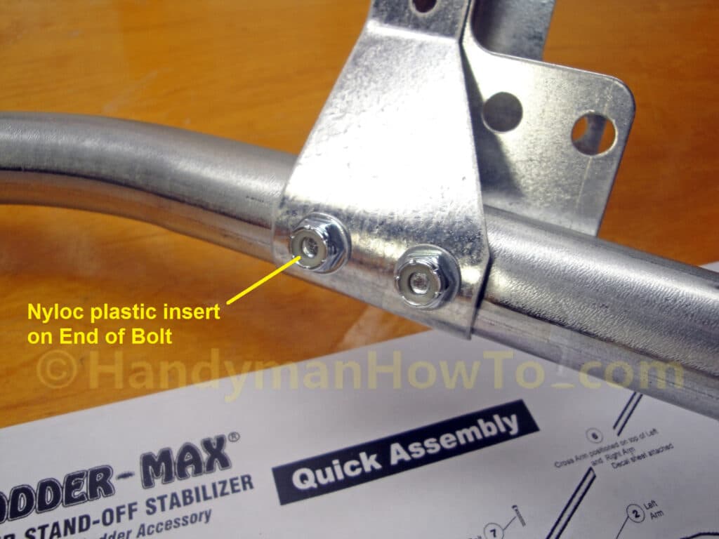 Ladder-Max Ladder Stabilizer Assembly: Nyloc lock nuts