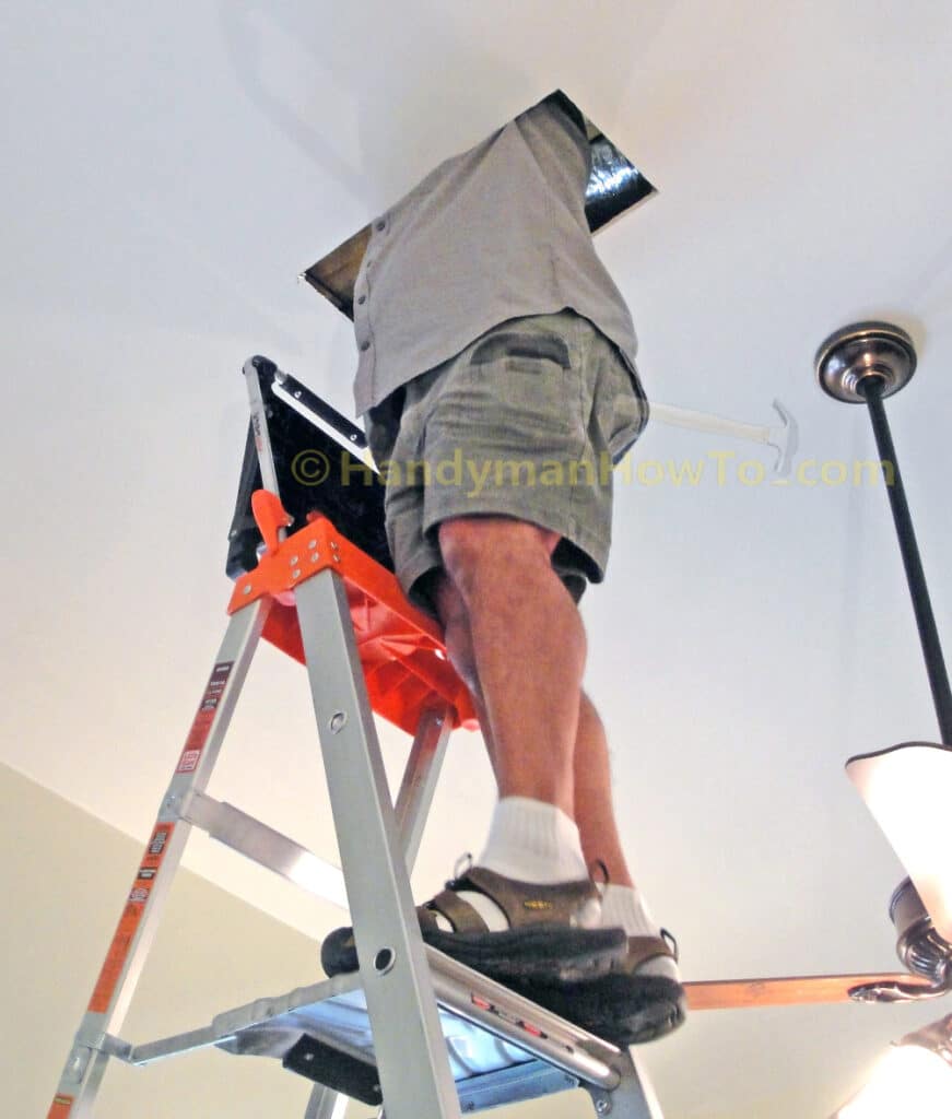 Drywall Access Panel Installation: Measure Inside the Ceiling