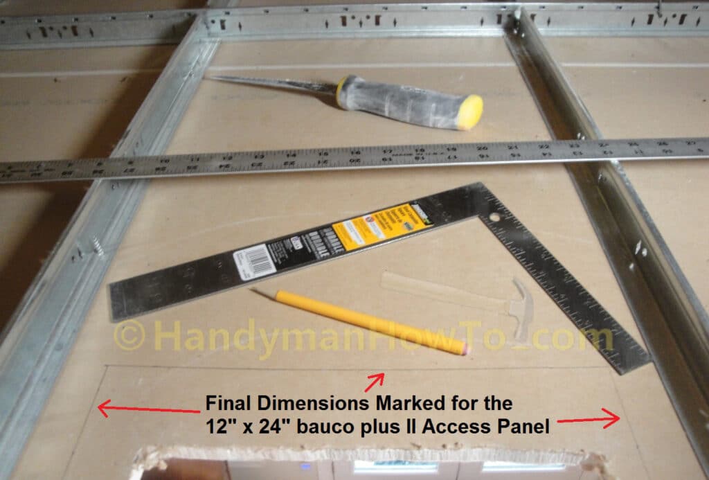 Drywall Access Panel Installation: Tools & Final Measurements