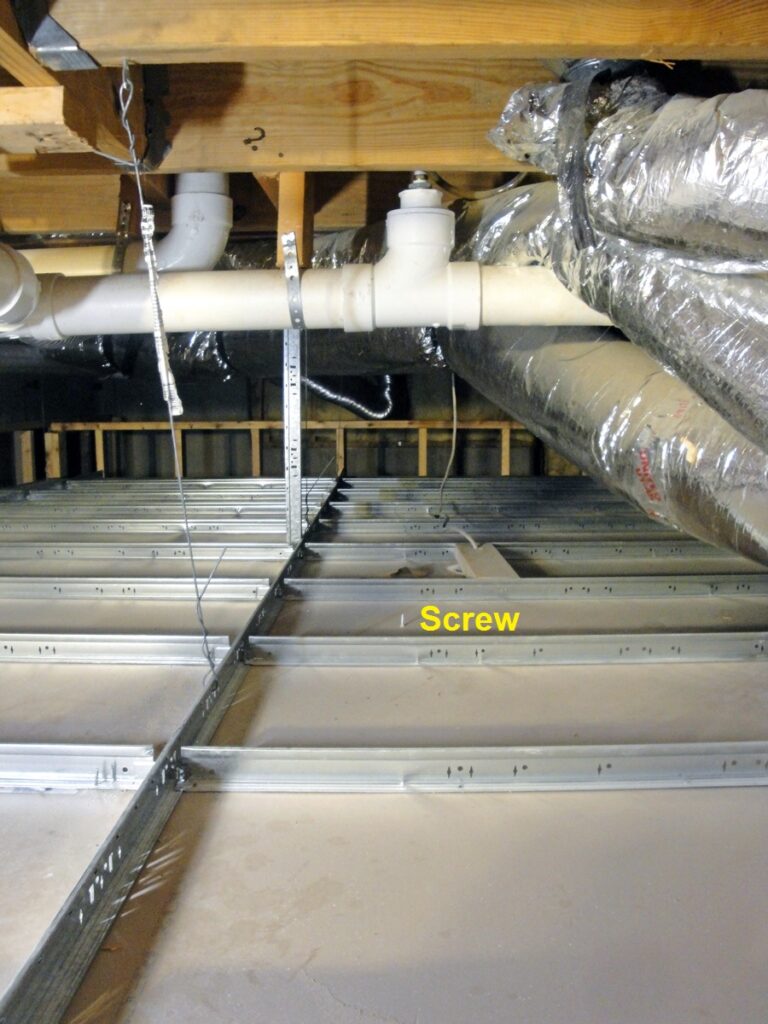 Ceiling Drywall Access Panel Installation: Wood Screw Center Position