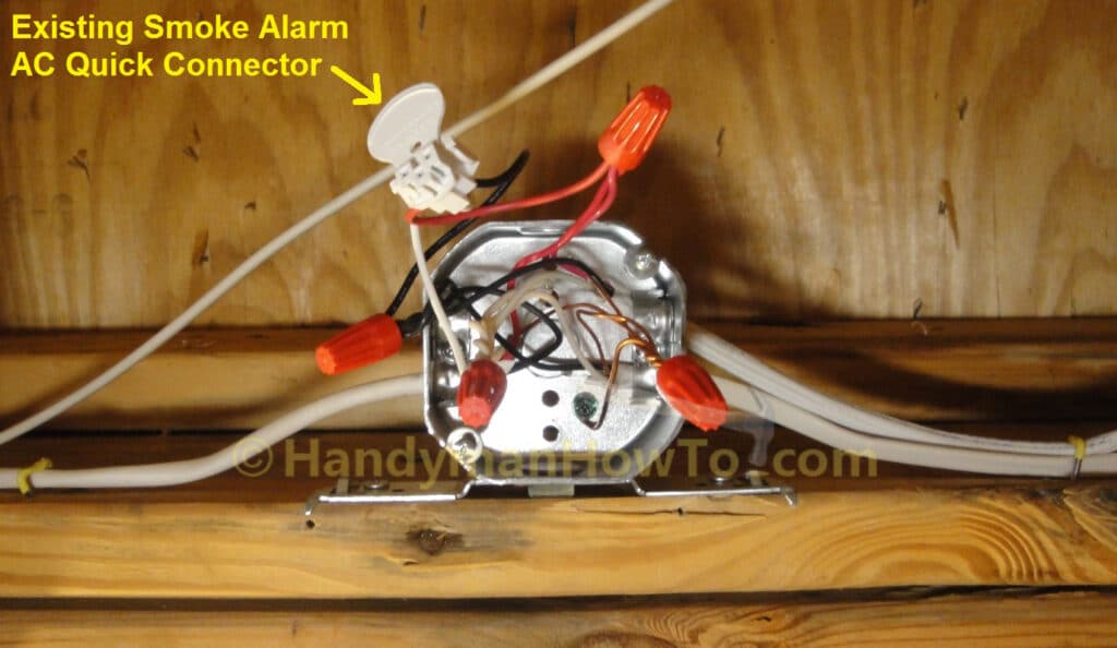 Smoke Alarm Wiring: Ceiling Junction Box
