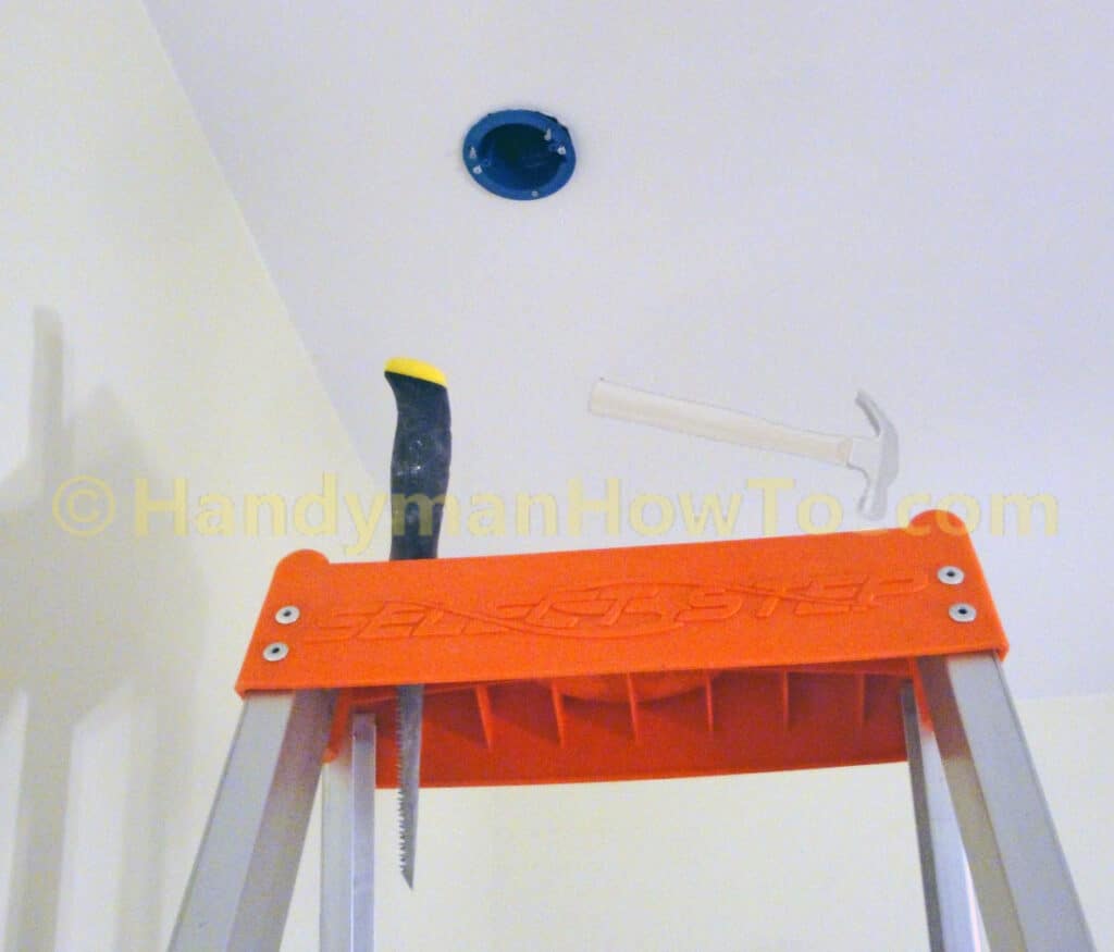Smoke Alarm Installation: Old Work Ceiling Box Test Fit