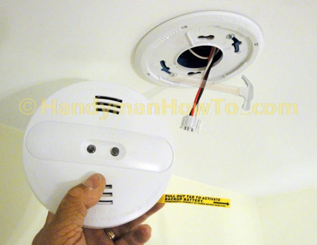 Kidde/Firex PI2010 Smoke Alarm: Trim Plate, AC Quick Connect and Alarm Unit