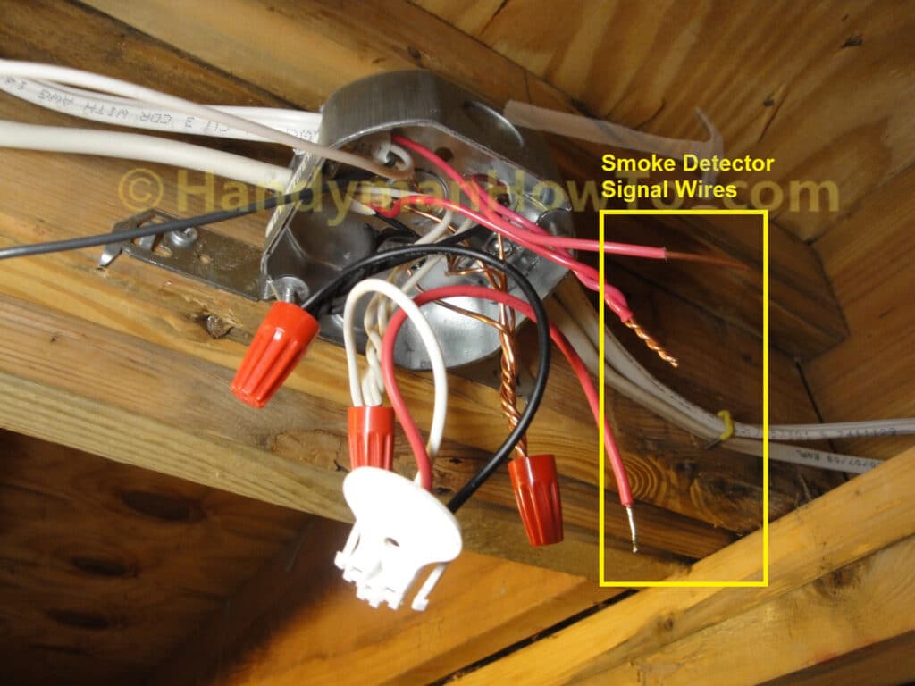 Smoke Alarm NM-B 14/3 Junction Box Wiring: Red Communications Wire