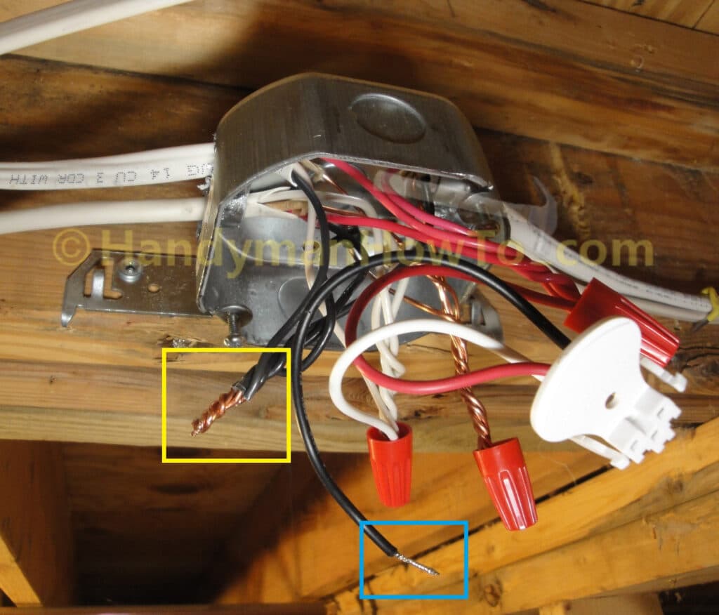 Smoke Alarm Junction Box Wiring: Black (Hot) Wire Connections
