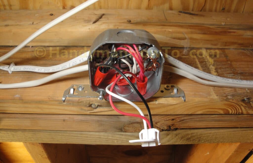 Smoke Alarm Junction Box Splice Wiring: Fold the Wires in the Box