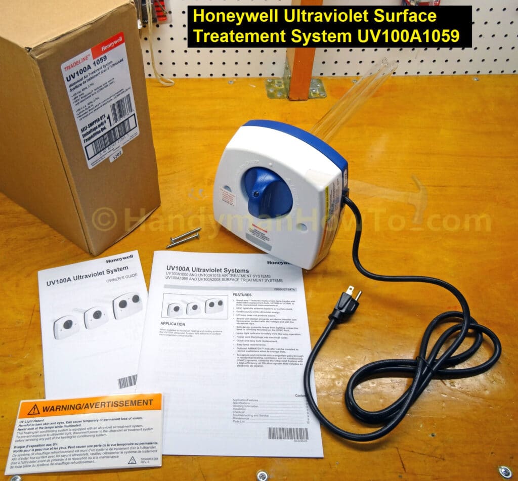 Honeywell Ultraviolet Surface Treatment System UV100A1059 (Front View)