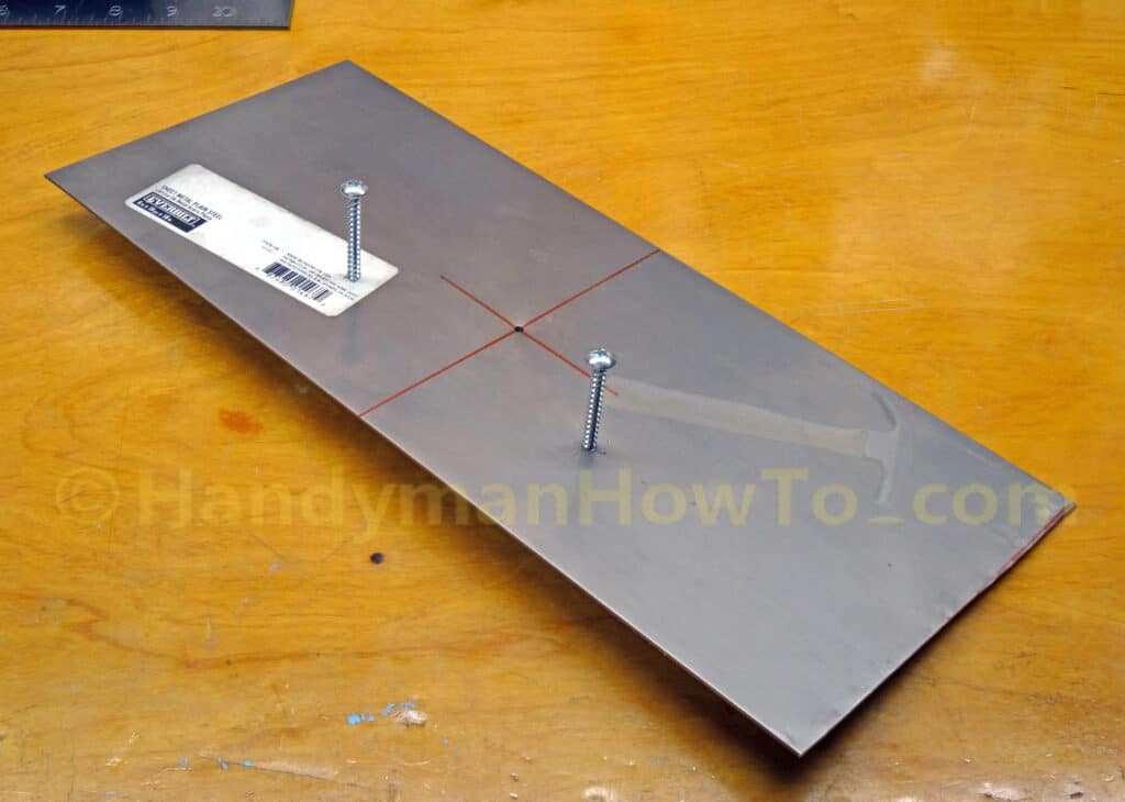 Honeywell UV Light Installation: Mounting Screws in the Sheet Metal Plate